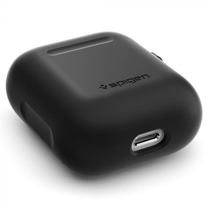 Чохол Spigen for AirPods Silicone, Black