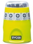 Набір біт Ryobi RAK10SD, 10 од., 9х25мм:PH1/2/3/ PZ1/2/3 /SL4.5/5.5/6.5, тримач 60мм
