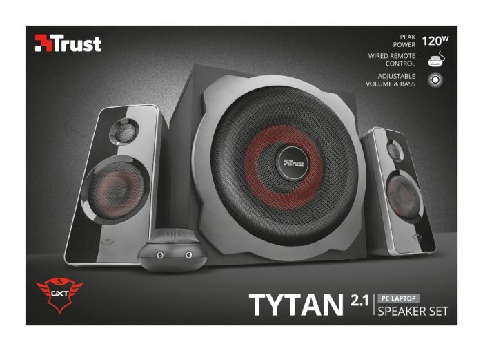 Акустична система (Колонки) Trust 2.1 GXT 38 Tytan Ultimate Bass Speaker Set BLACK