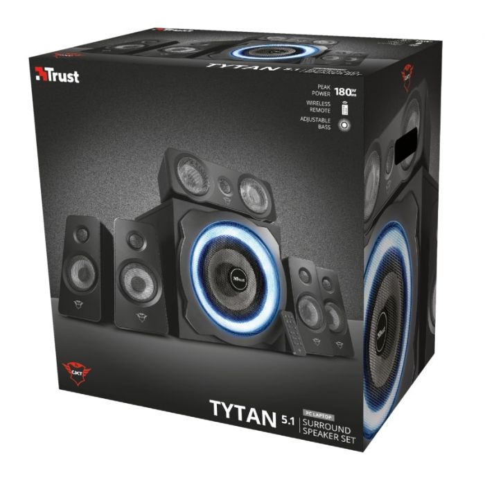 Акустична система (Колонки) Trust 5.1 GXT 658 Tytan Surround Speaker System Black