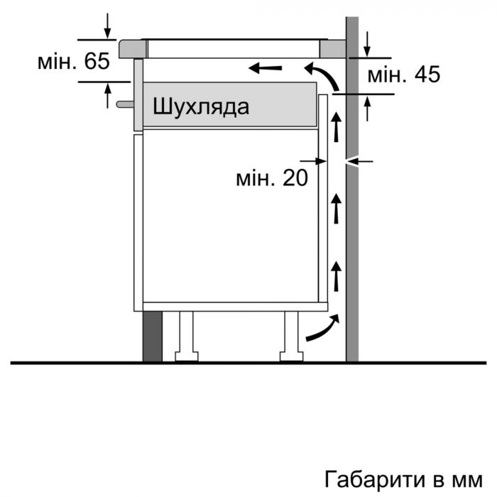 Варильна поверхня склокерамічна Bosch PUF612FC5E -індукція/60см/4 конф/1 зона розш/слайдер/біла