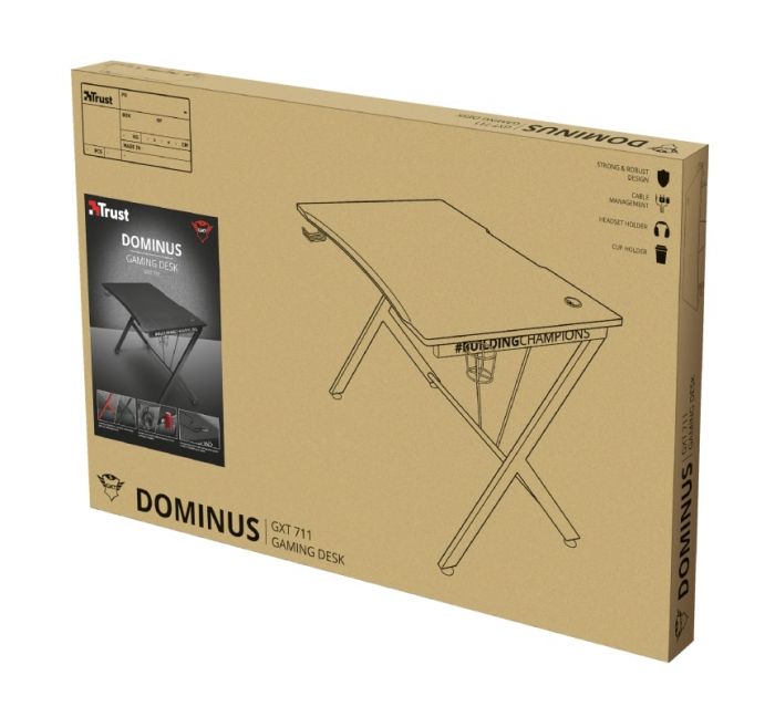 Стіл Trust GXT711 DOMINUS DESK BLACK