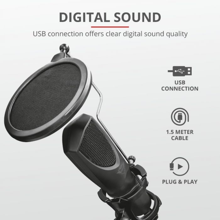 Мікрофон Trust GXT 232 Mantis Streaming USB
