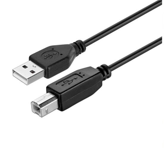 Кабель KITs USB 2.0(AM/BM), black, 1.8m