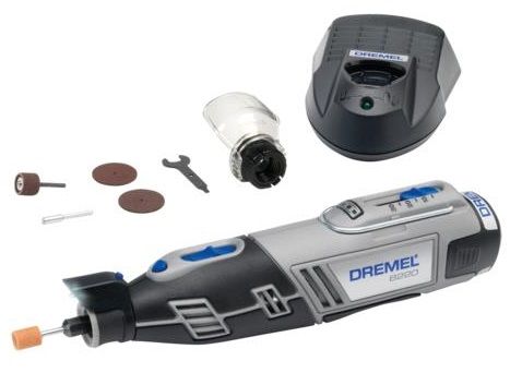 Шліфувально-гравірувальна машина Dremel 8220-1/5, акумуляторна, 12В, 2Ah, 5000-35000об/хв, 5 насадок, 25см, 0.66кг