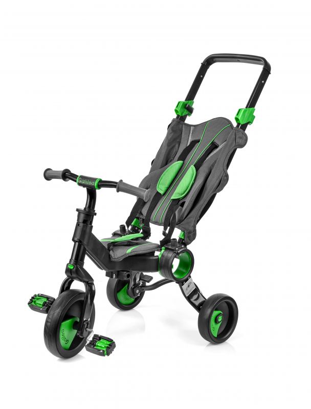 Триколісний велосипед Galileo Strollcycle Black зелений GB-1002-G