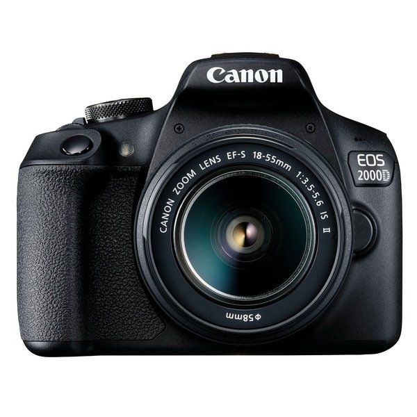 Цифр. фотокамера дзеркальна Canon EOS 2000D + об`єктив 18-55 IS II + сумка SB130 + карта пам'яті SD16GB