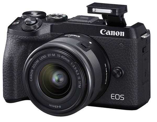 Цифр. фотокамера Canon EOS M6 Mark II + 15-45 IS STM + EVF Kit Black