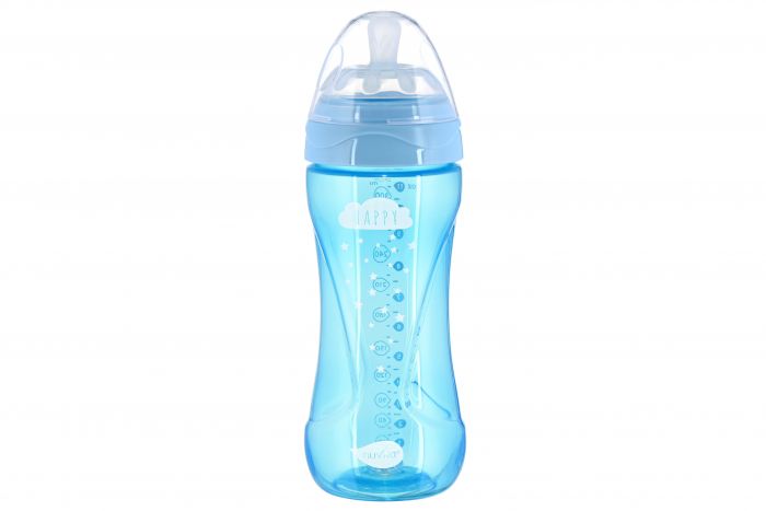Дитяча Антиколікова пляшечка Nuvita NV6052 Mimic Cool 330мл блакитна