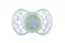 Пустушка ортодонтична Nuvita NV7064 Air55 Cool 0m+ "зірка" світиться у темряві аквамаринова