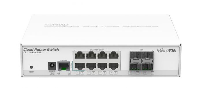 Комутатор MikroTik Cloud Router Switch 112-8G-4S-IN