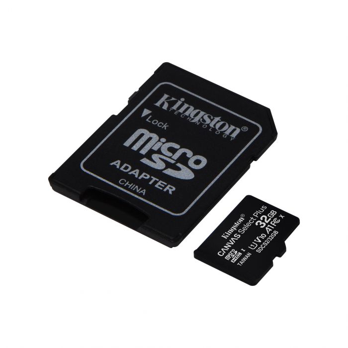 Карта пам'яті Kingston microSD   32GB C10 UHS-I R100MB/s + SD