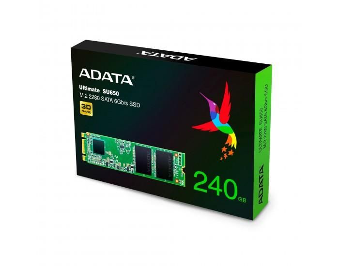 Накопичувач SSD ADATA M.2  240GB SATA SU650