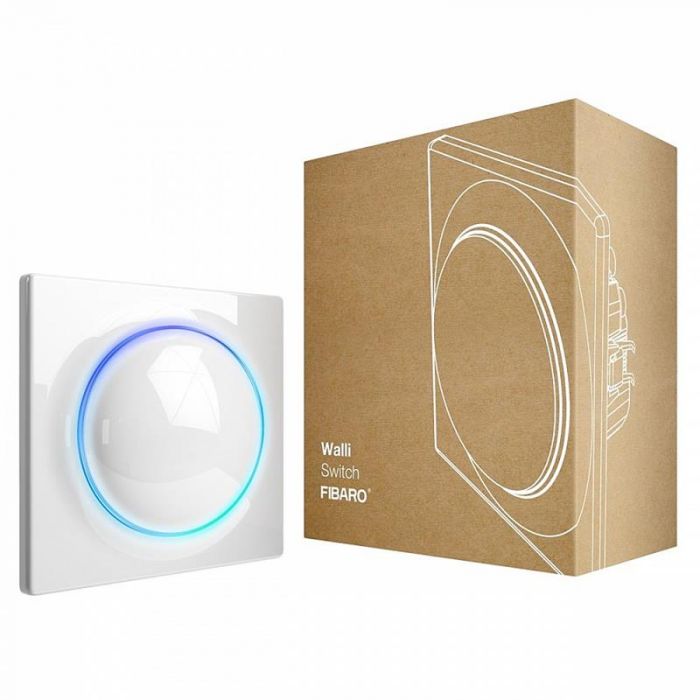 Розумний вимикач Fibaro Walli Switch, Z-Wave, 230V, білий