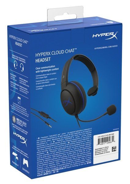 Гарнітура HyperX Cloud Chat для PS4 3.5mm Black