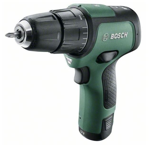 Шуруповерт-дриль ударний Bosch EasyImpact 12, 12V, 2*2 Ач, 30 Нм, 0 – 400/1300 об/хв, 0.89 кг