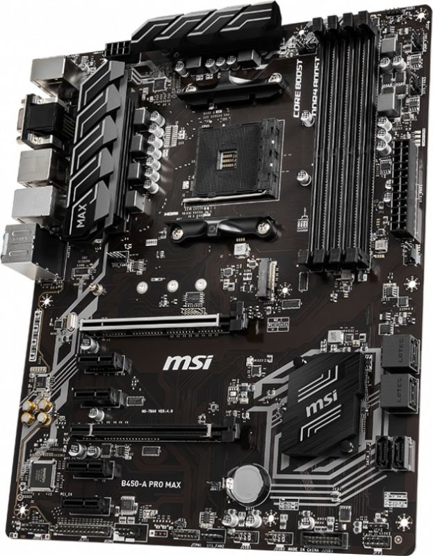 Материнcька плата MSI B450-A PRO MAX sAM4 B450 4xDDR4 HDMI-DVI-VGA M2 6xGPU Mining ATX