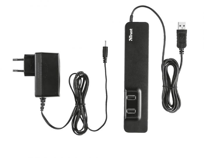 USB-хаб Trust Oila 7 Port USB 2.0 Hub - black