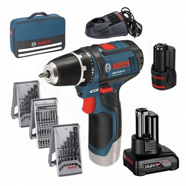 Bosch GSR 12V-15 Professional +набори свердел і біт, 39 од.