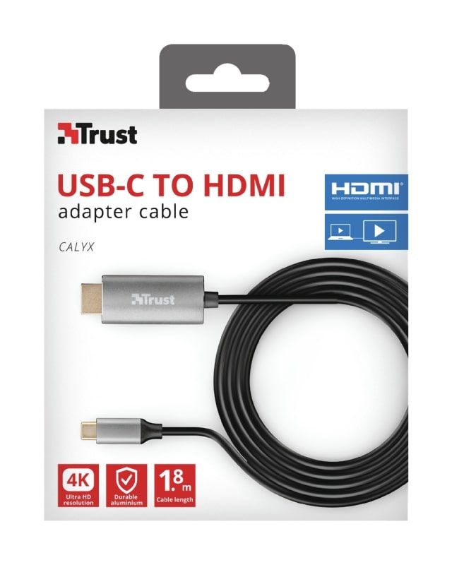 Кабель Trust Calyx USB-C to HDMI Adapter Cable