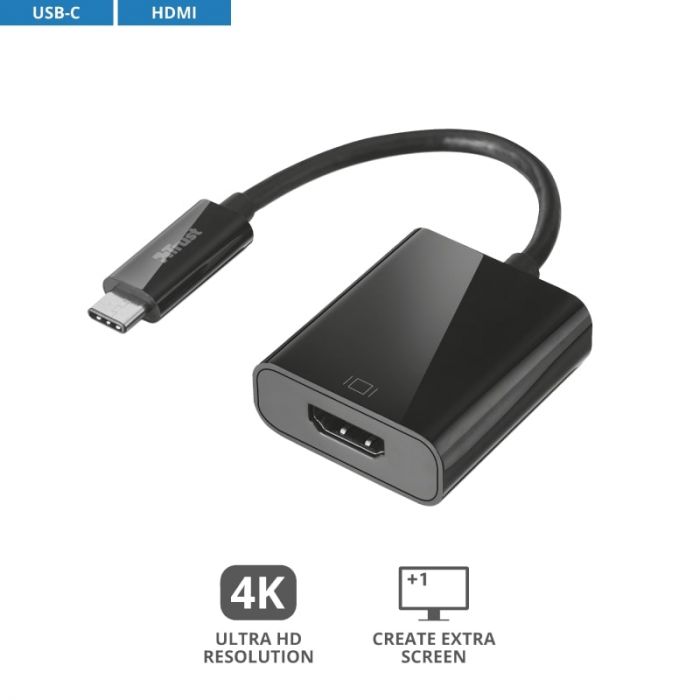 Перехідник Trust USB-C to HDMI BLACK