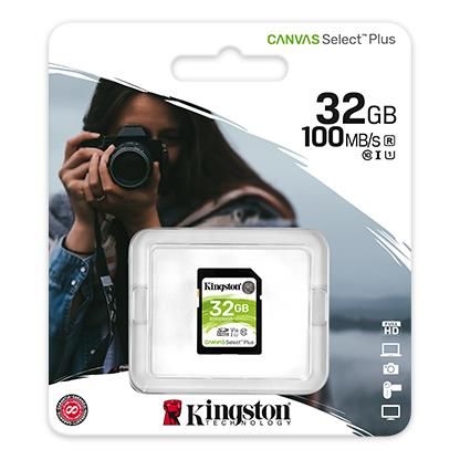 Карта пам'яті Kingston SD  32GB  C10 UHS-I R100MB/s