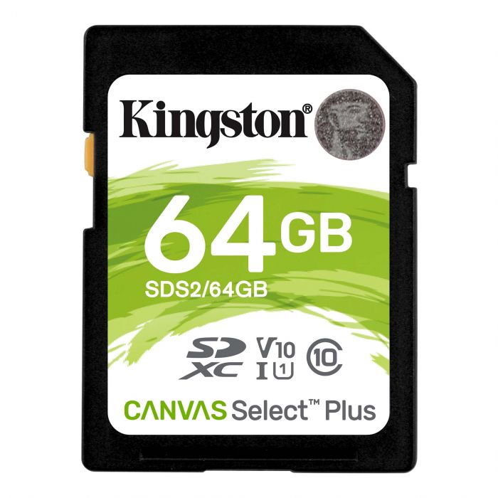 Карта пам'яті Kingston SD  64GB  C10 UHS-I R100MB/s