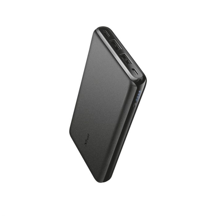 Портативний зарядний пристрій Power Bank Trust Esla Thin 10000 mAh BLACK