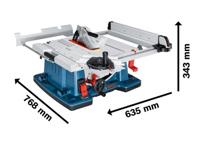 Розпилювальний стіл Bosch GTS 10 XC, 2100 Вт, диск 254 мм, нахил Л 47°/П 1°, 640 x 705мм, 35кг