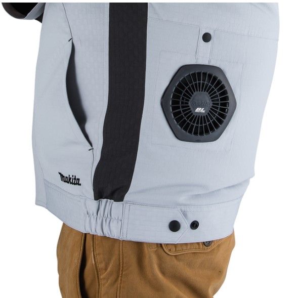 Куртка робоча Makita DFJ213ZL з вентиляцією, акумуляторна LXT/CXT, 10,8-18В (L), 0,54 кг