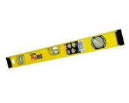 Рівень Stanley "PRO 180", алюмінієвий, 100см, 3 капсули (1 поворотна на 180°)