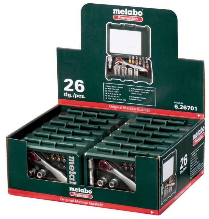 Набiр бiт та трищiток Metabo 26 iшт. Promotion