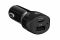 Автомобільний зарядний пристрій 2E Dual USB Car Charger (30W) Type-C PD, USB 2.4A, black