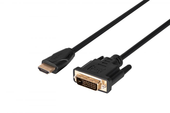 Кабель 2E HDMI - DVI 24+1(AM/AM), Molding Type, black, 1.8m