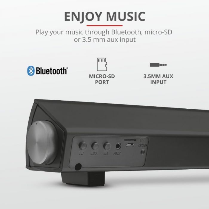 Акустична система (Звукова панель) Trust Lino Bluetooth BLACK