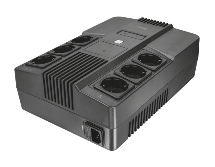 Джерело безперебійного живлення Trust Maxxon 800VA UPS with 6 standard wall power outlets BLACK