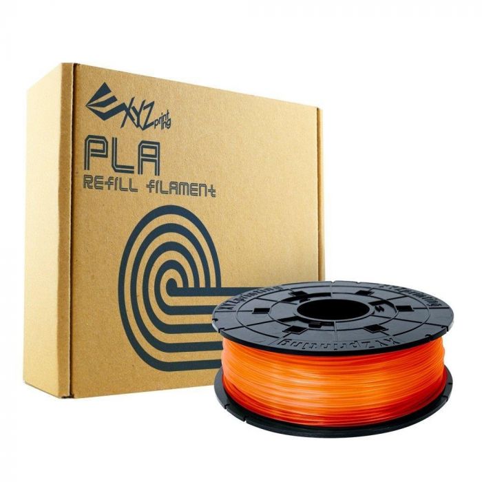 Котушка з ниткою 1.75мм/0.6кг PLA XYZprinting Filament для da Vinci, прозорий помаранчевий