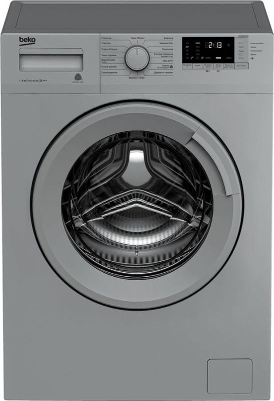 Пральна машина з фронт. зав. BEKO WUE6512XSS, 6кг, 1000, A+++, 42см, Дисплей, Сірий