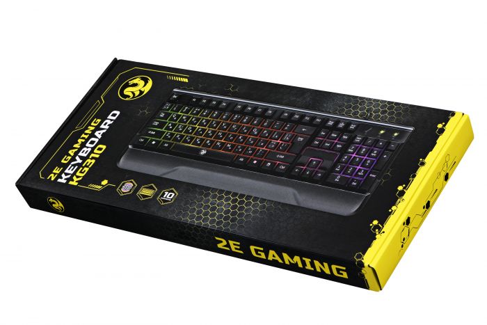 Клавіатура 2E GAMING KG310 LED USB Black UKR