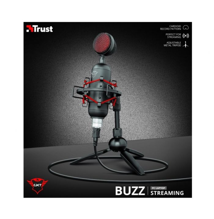 Мікрофон Trust GXT 244 Buzz USB Streaming Microphone Black
