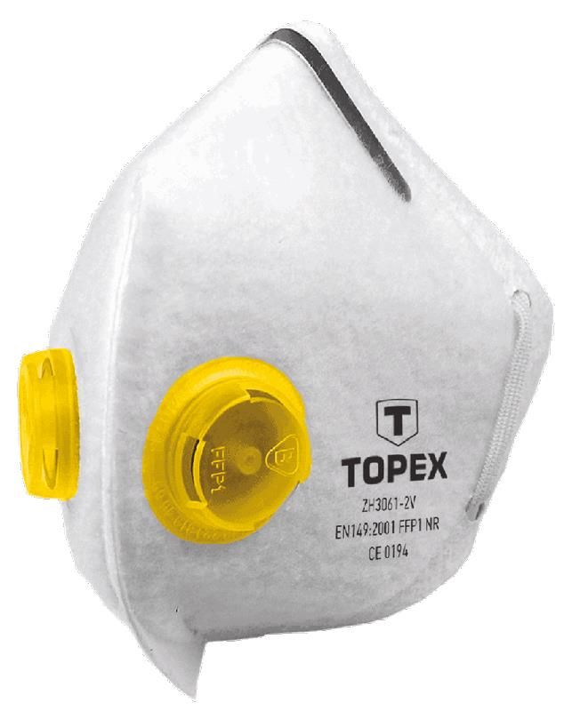 Маска захисна TOPEX, 2 клапани, FFP1