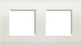 Bticino LivingLight Рамка прямокутна, 2 пости, колір Білий