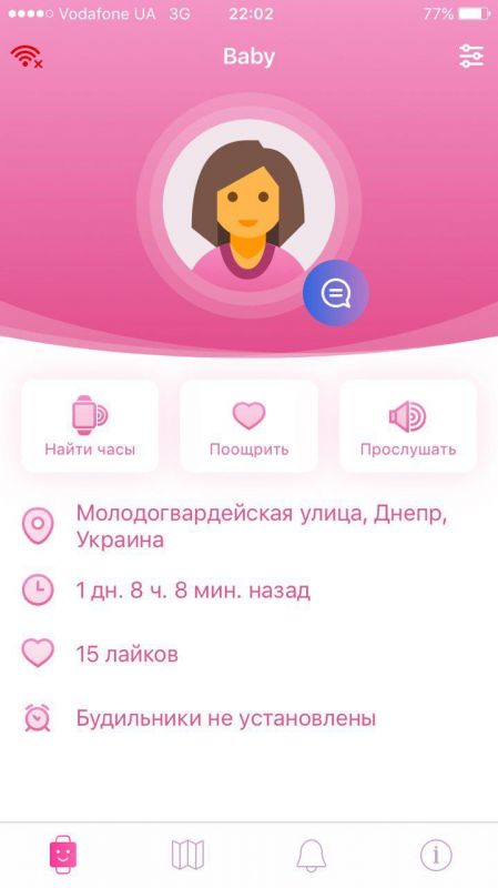 Дитячий GPS годинник-телефон GOGPS ME К20 Золотий