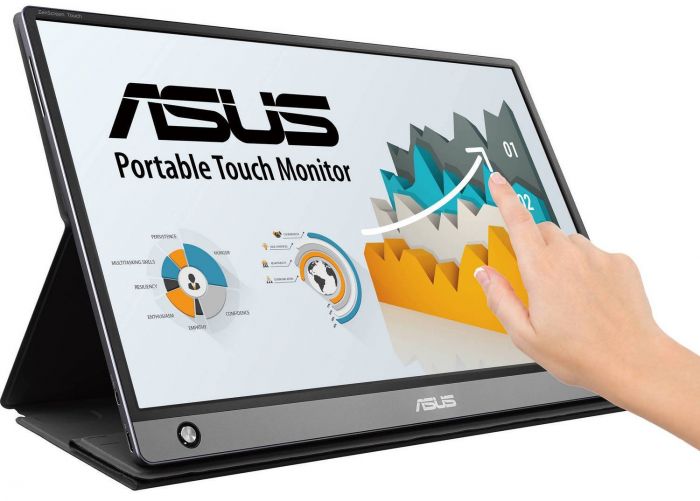 Монітор портативний LCD 15.6" Asus ZenScreen MB16AMT mHDMI, USB-C, MM, IPS, 7800mAh, Touch