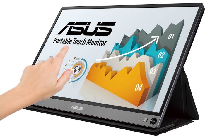 Монітор портативний LCD 15.6" Asus ZenScreen MB16AMT mHDMI, USB-C, MM, IPS, 7800mAh, Touch