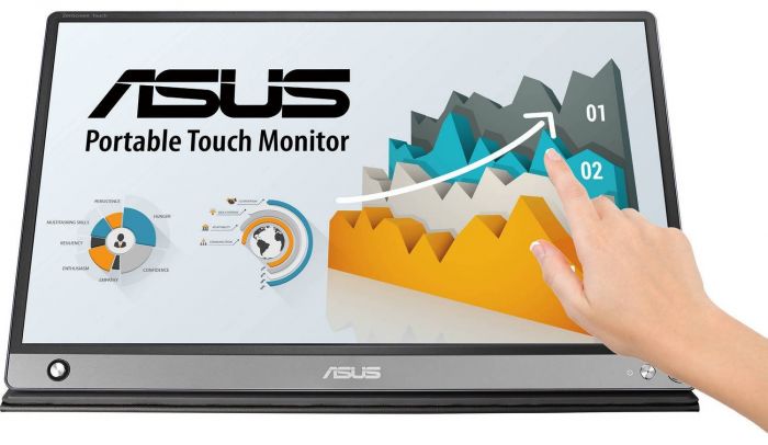 Монітор портативний LCD 15.6" Asus ZenScreen MB16AMT mHDMI, USB-C, MM, IPS, 7800mAh, Touch