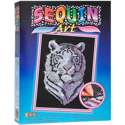 Набір для творчості Sequin Art BLUE Білий тигр SA1217