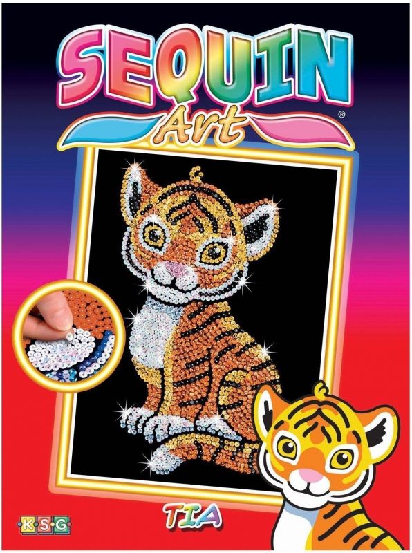 Набір для творчості Sequin Art RED Тигр Тіа SA1413