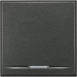 Bticino Axolute Вимикач 1Р 16 А 250 В ~ - 2 модуля, колір антрацит