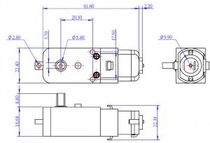 Двигун для робота mBot TT Geared Motor DC 6V/200RPM